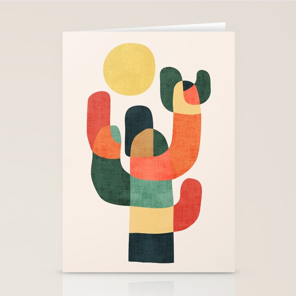 Cactus in the desert Stationery Card Gallery Image 2