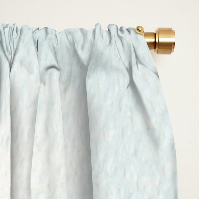 Sunrise in the mountains, dawn, teal, abstract watercolor Window Curtain Gallery Image 2