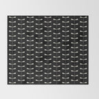 Dragonfly Pattern VII Black Throw Blanket Gallery Image 2