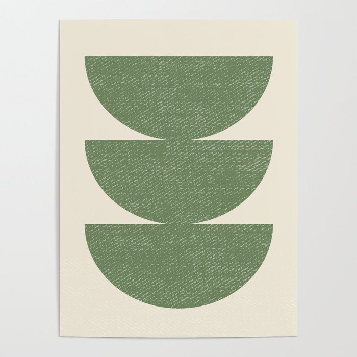 Half Circle 3 - Green Poster Gallery Image 1