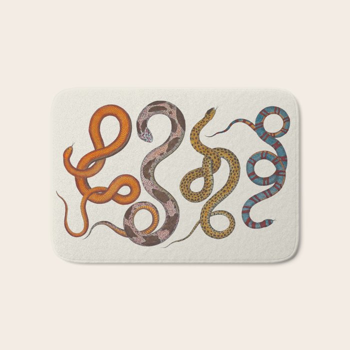 Albertus SEBA four snake scales  Bath Mat Gallery Image 1