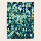 Mermaid Art, Sea Green, Ocean Blue Poster Gallery Image 4