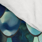 Mermaid Art, Sea Green, Ocean Blue Comforter Gallery Image 4