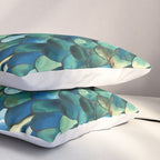 Mermaid Art, Sea Green, Ocean Blue Pillow Sham Gallery Image 3