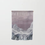 Minimal Aerial Beach -  Purple Sand -Ocean - Sea - travel photography  Wall Hanging Gallery Image 1