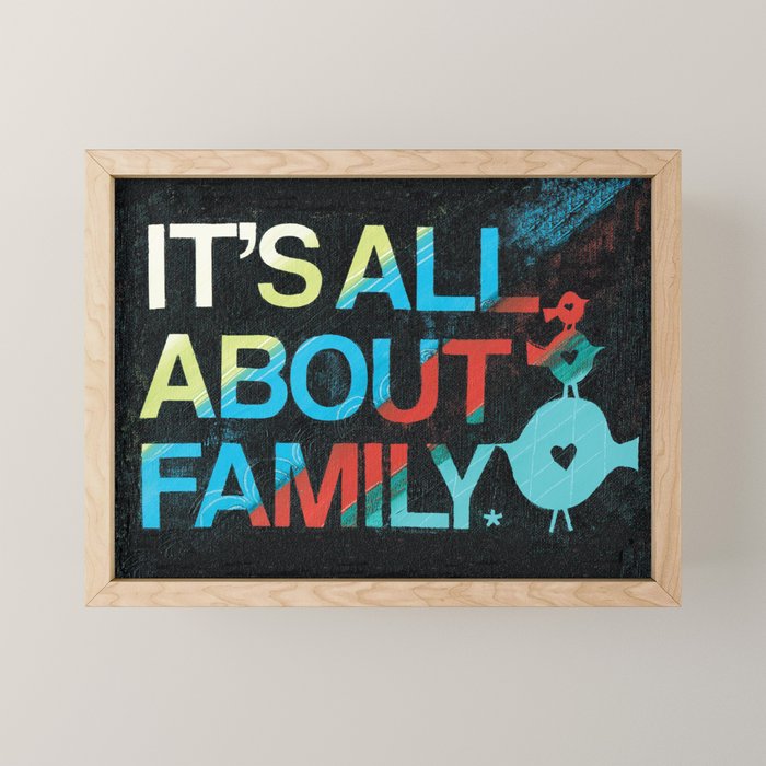 It's All About Family Mini Art Print