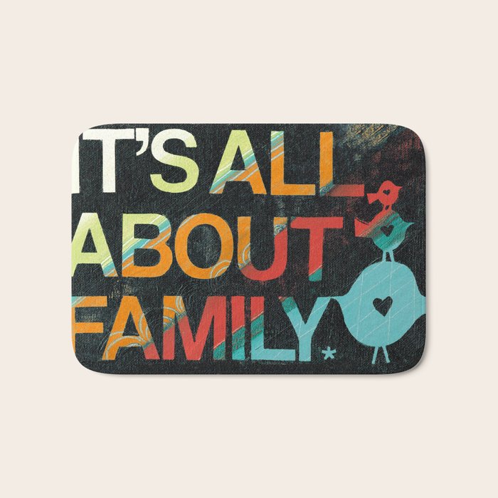It's All About Family Bath Mat Gallery Image 1