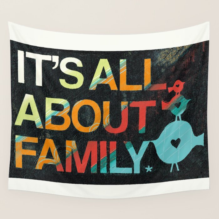 It's All About Family Wall Tapestry Gallery Image 4