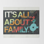 It's All About Family Throw Blanket Gallery Image 2