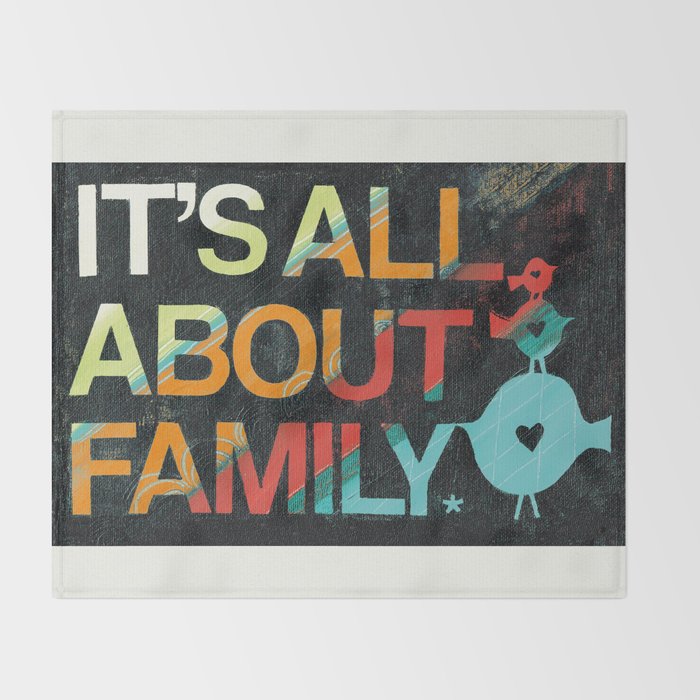 It's All About Family Throw Blanket Gallery Image 2