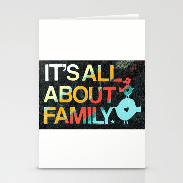 It's All About Family Stationery Card Gallery Image 2