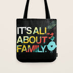 It's All About Family Tote Bag Gallery Image 1