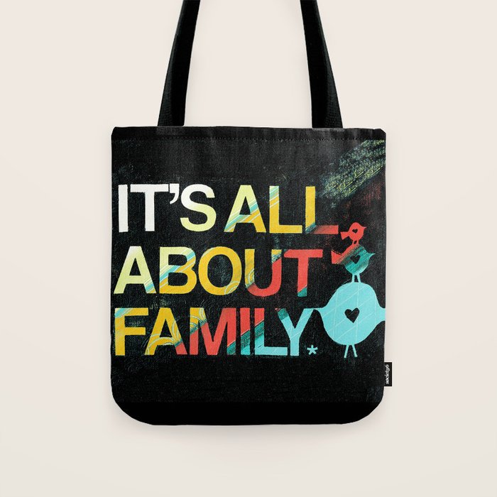 It's All About Family Tote Bag Gallery Image 1