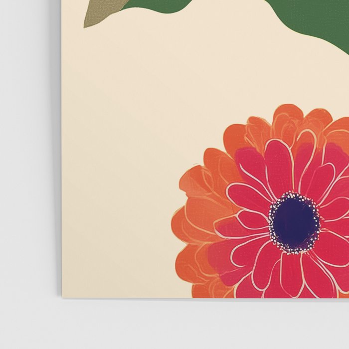 Red Zinnias Poster Gallery Image 3