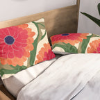 Red Zinnias Pillow Sham Gallery Image 2