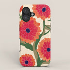 Red Zinnias iPhone Case Gallery Image 1