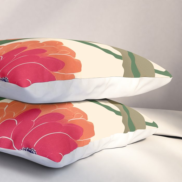 Red Zinnias Pillow Sham Gallery Image 3