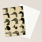 Vintage Duck Heads Stationery Card Gallery Image 2