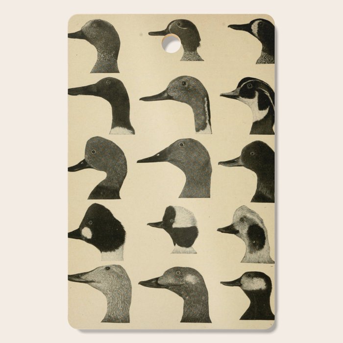 Vintage Duck Heads Cutting Board Gallery Image 1