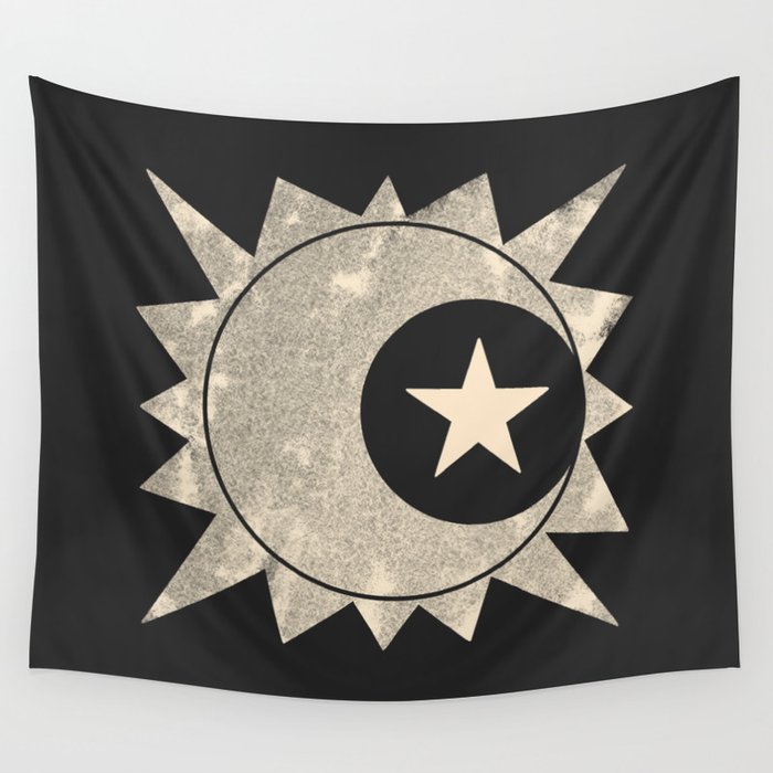 Sun Moon Star Wall Tapestry Gallery Image 1
