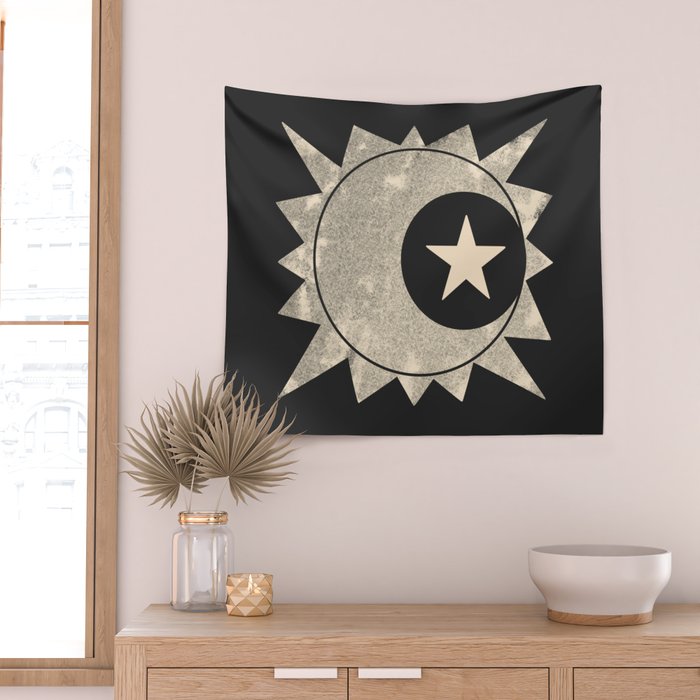 Sun Moon Star Wall Tapestry Gallery Image 2