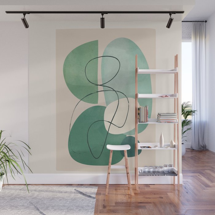 Floating Abstraction 8 Wall Mural Gallery Image 1