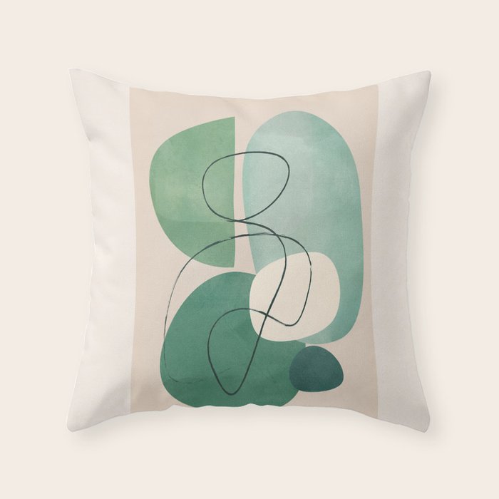 Floating Abstraction 8 Throw Pillow Gallery Image 6