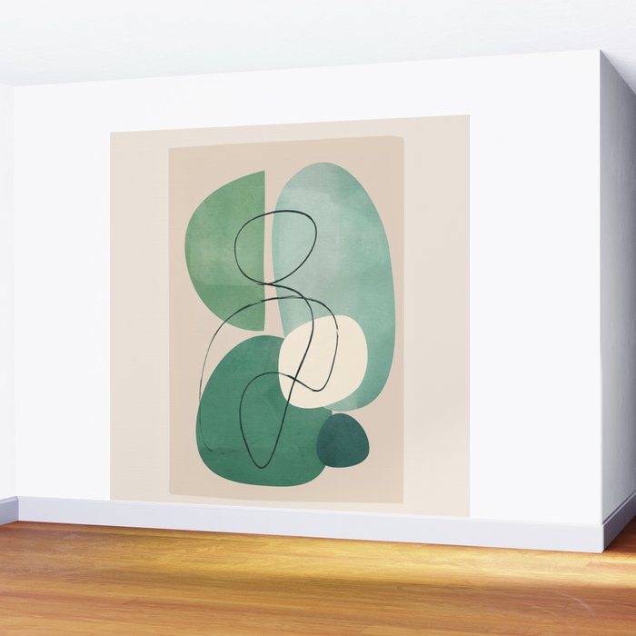 Floating Abstraction 8 Wall Mural Gallery Image 2