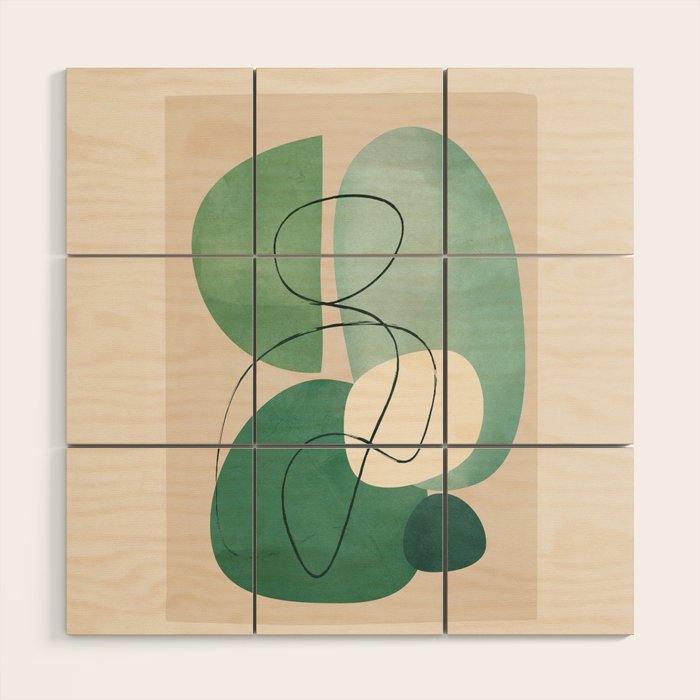 Floating Abstraction 8 Wood Wall Art Gallery Image 1