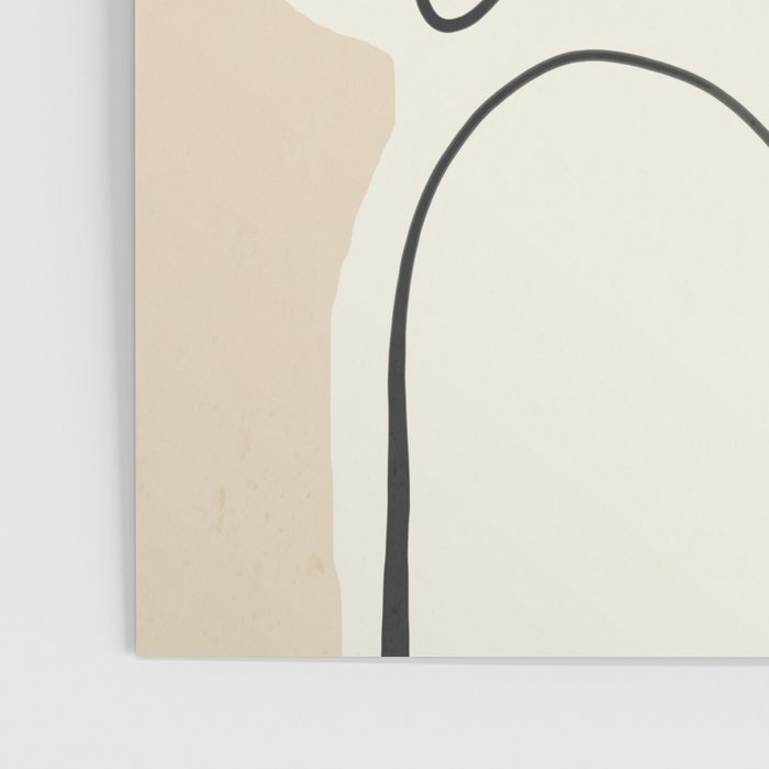Lady Portrait Abstract Minimal  Line Art 3 Poster Gallery Image 3