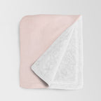 Seashell Pink Watercolor Throw Blanket Gallery Image 3