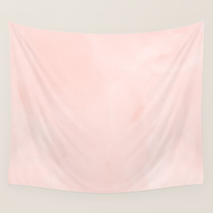 Seashell Pink Watercolor Wall Tapestry Gallery Image 4