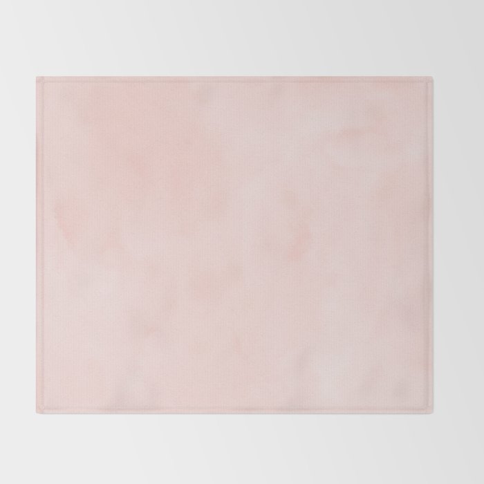 Seashell Pink Watercolor Throw Blanket Gallery Image 2