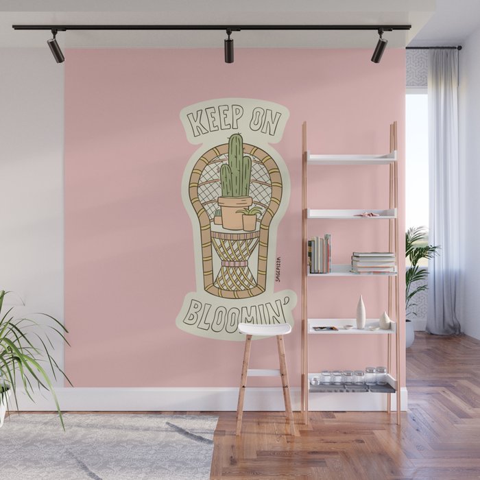KEEP ON BLOOMIN' Wall Mural Gallery Image 1