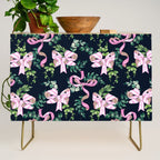 Whimsical Cheerful Bows Plants Credenza Gallery Image 1