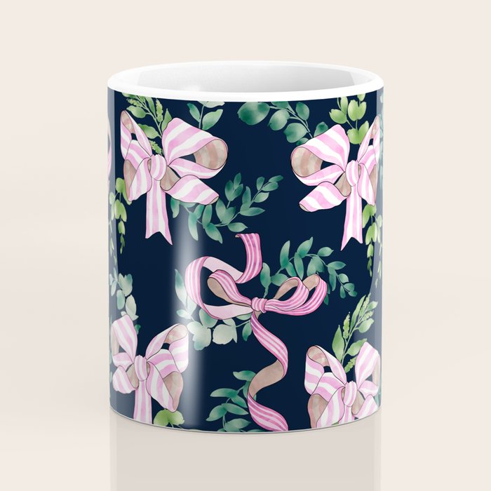 Whimsical Cheerful Bows Plants Coffee Mug Gallery Image 4