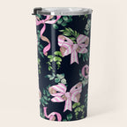 Whimsical Cheerful Bows Plants Travel Mug Gallery Image 3