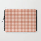 Gingham Plaid Pattern - Natural Rose Laptop Sleeve Gallery Image 1