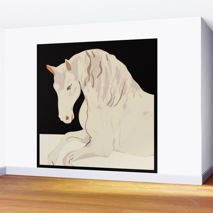 Minimal Abstract Art Horse 2 Wall Mural Gallery Image 2