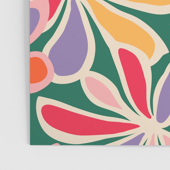 Colorful abstract flower art pattern Poster Gallery Image 3