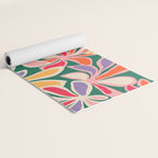 Colorful abstract flower art pattern Yoga Mat Gallery Image 2
