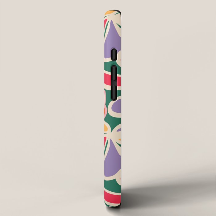 Colorful abstract flower art pattern iPhone Case Gallery Image 2
