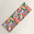 Colorful abstract flower art pattern Yoga Mat Gallery Image 1