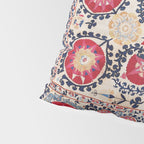 Shakhrisyabz Suzani Southwest Uzbekistan Embroidery Print Pillow Sham Gallery Image 4