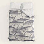 Atlantic fish blue Duvet Cover Gallery Image 6