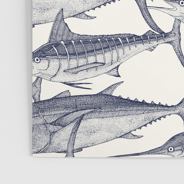 Atlantic fish blue Poster Gallery Image 3