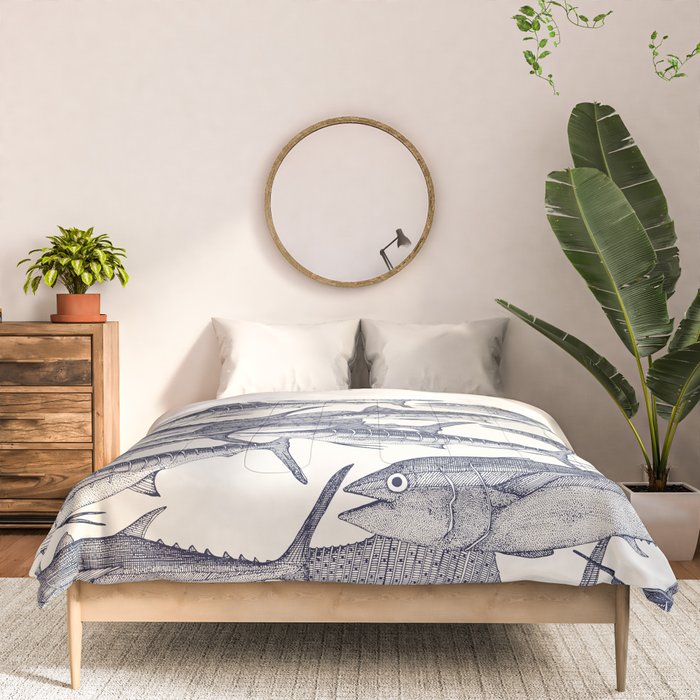 Atlantic fish blue Comforter Gallery Image 3