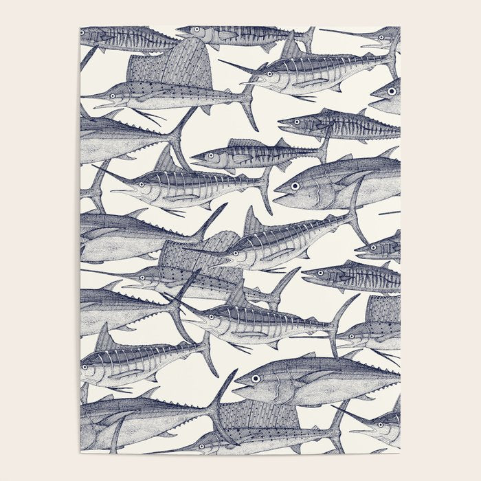 Atlantic fish blue Poster Gallery Image 4