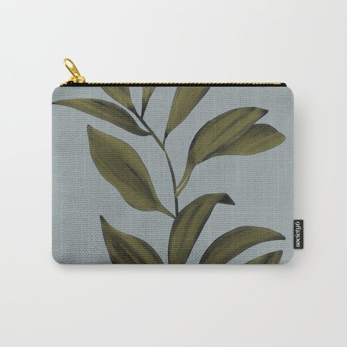 Abstract Art /Minimal Plant 77 Carry All Pouch Gallery Image 1