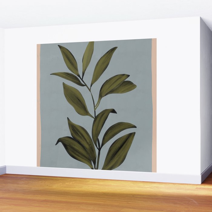 Abstract Art /Minimal Plant 77 Wall Mural Gallery Image 2
